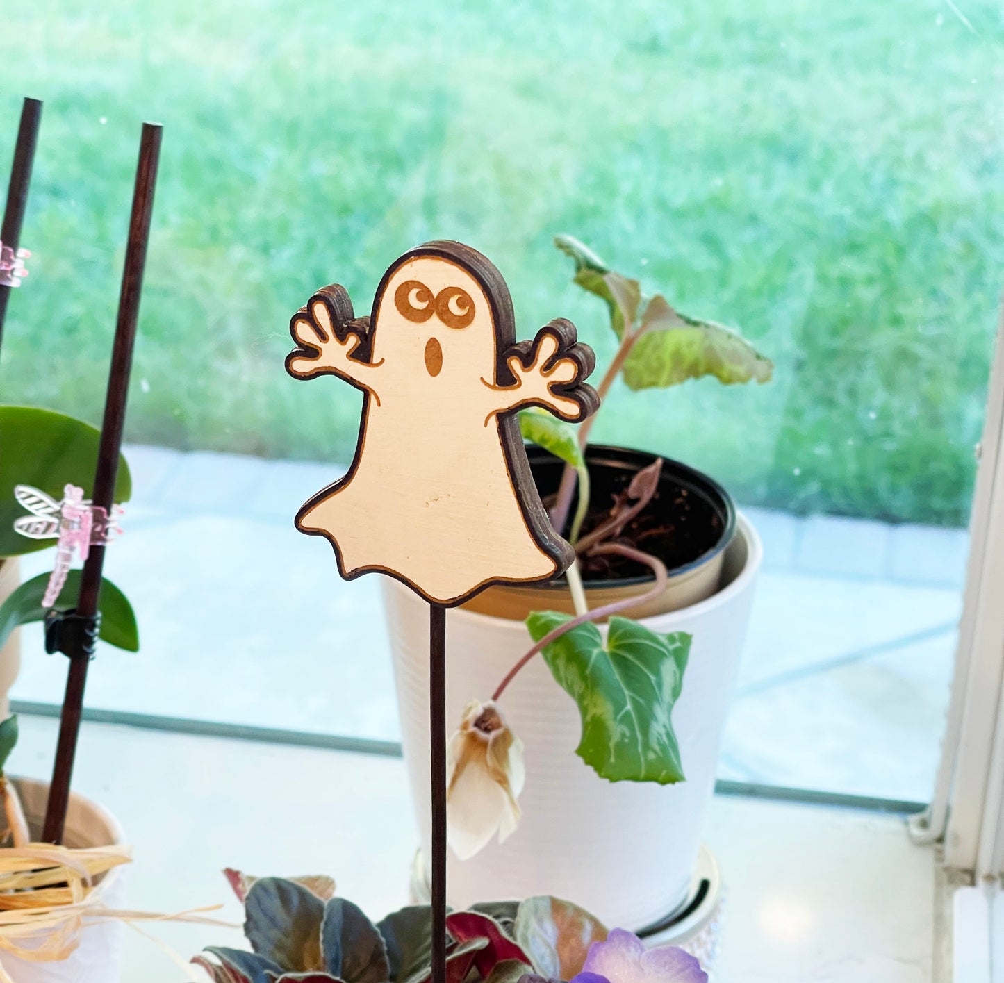 Boo Ghost Plant Decorator