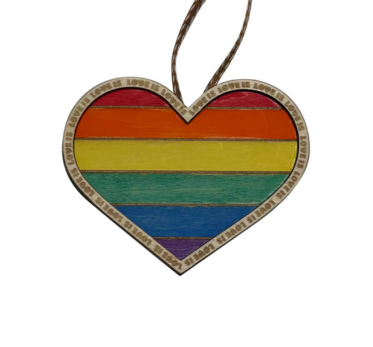 Love Is Rainbow Heart